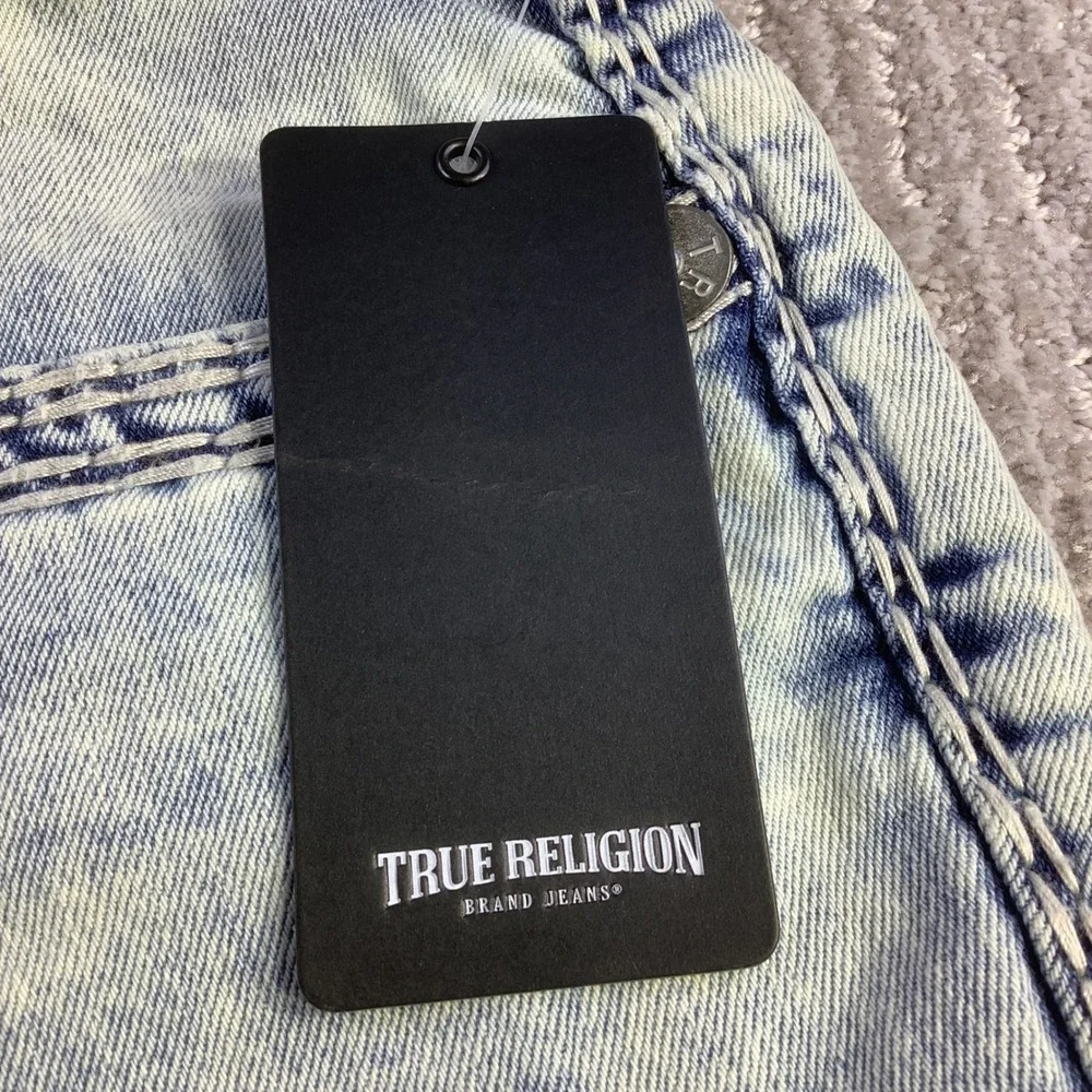 True‎ Religion Ricky Super QT NF Relaxed Straight Jeans Light Wash 36 x 32.5 NWT